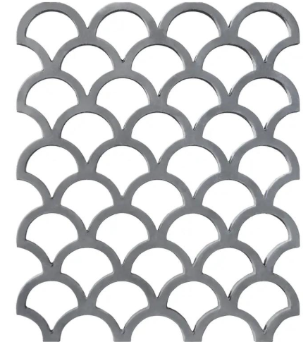 Panneau décoratif en briques bleues sculptées