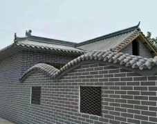 Brique bleue antique préfabriquée légère et tuile de toit grise