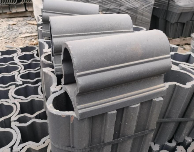 Traditional Hand-Fired Ancient Architecture Blue Brick & Cyan Tile