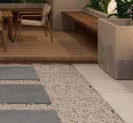 Ubin Lunak Tahan Noda untuk Teras Halaman Luar Ruangan