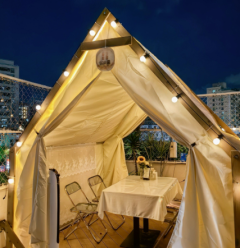 Tente de camping glamping