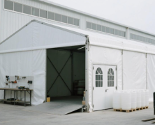 Tente modulaire de stockage industriel