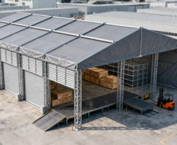 Tente de stockage industrielle à portée libre à usage intensif