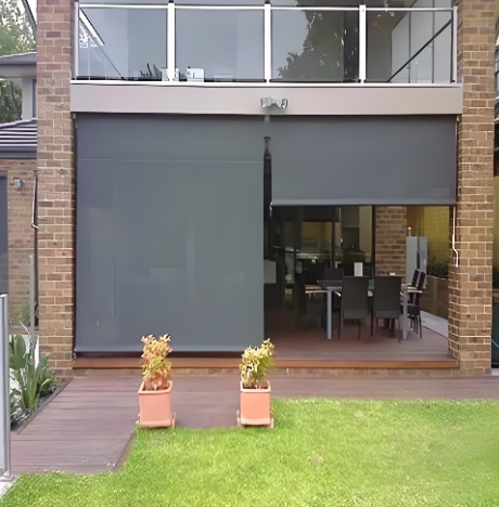 パティオ用巻き取り式防風ローラーシャッター