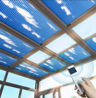 ม่านรีดลมป้องกันลมมุมกว้างสำหรับห้องแสงอาทิตย์