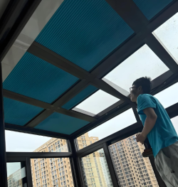 ม่านรีดลมป้องกันลมมุมกว้างสำหรับห้องแสงอาทิตย์