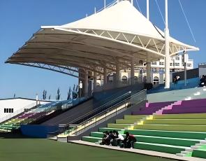 Primary & Secondary School Stadium Membrane Structure Bleacher