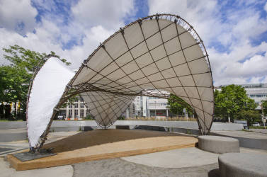 Cultural Tourism Landscape Membrane Structure Stand