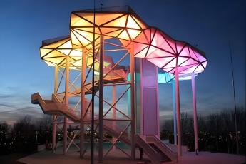 Landscape Multi-functional Membrane Structure Stand