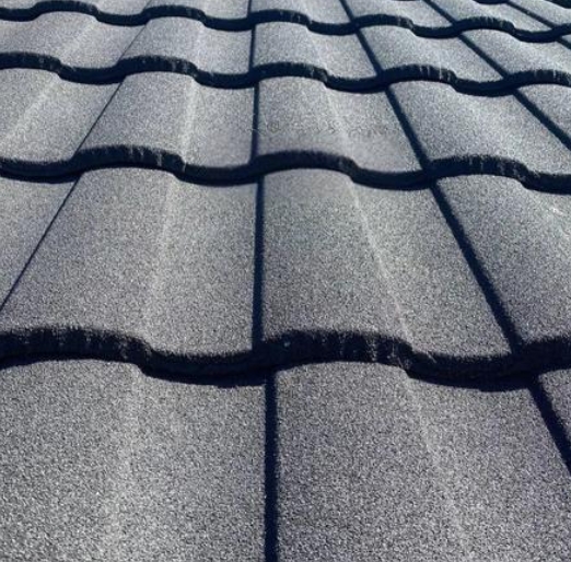 Genteng Atap Antik Logam Bersalut Batu