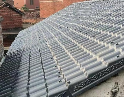 กระเบื้องหลังเรซินโบราณคอมโพสิต PVC