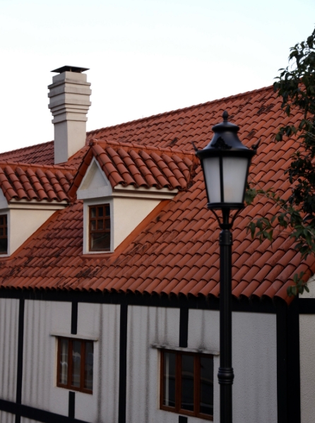 European Antique Barrel Roof Tile