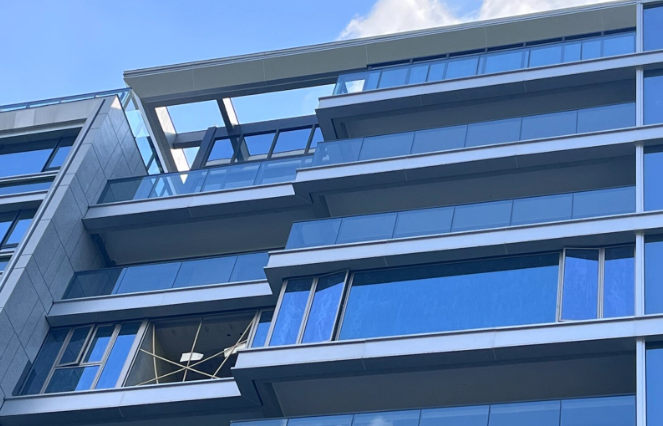 Low-E断熱ガラスカーテンウォール