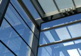 耐火防爆特殊ガラスカーテンウォール