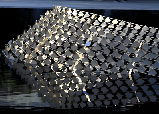 Custom Curved Surface Kinetic Wind Curtain