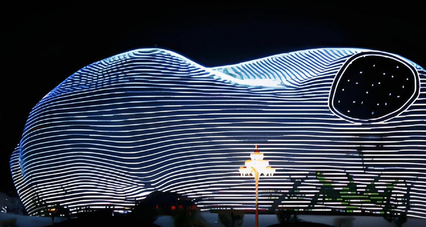 ผ้าม่านลมที่เคลื่อนไหวด้วยวัสดุ PET ที่รีไซเคิล 99%