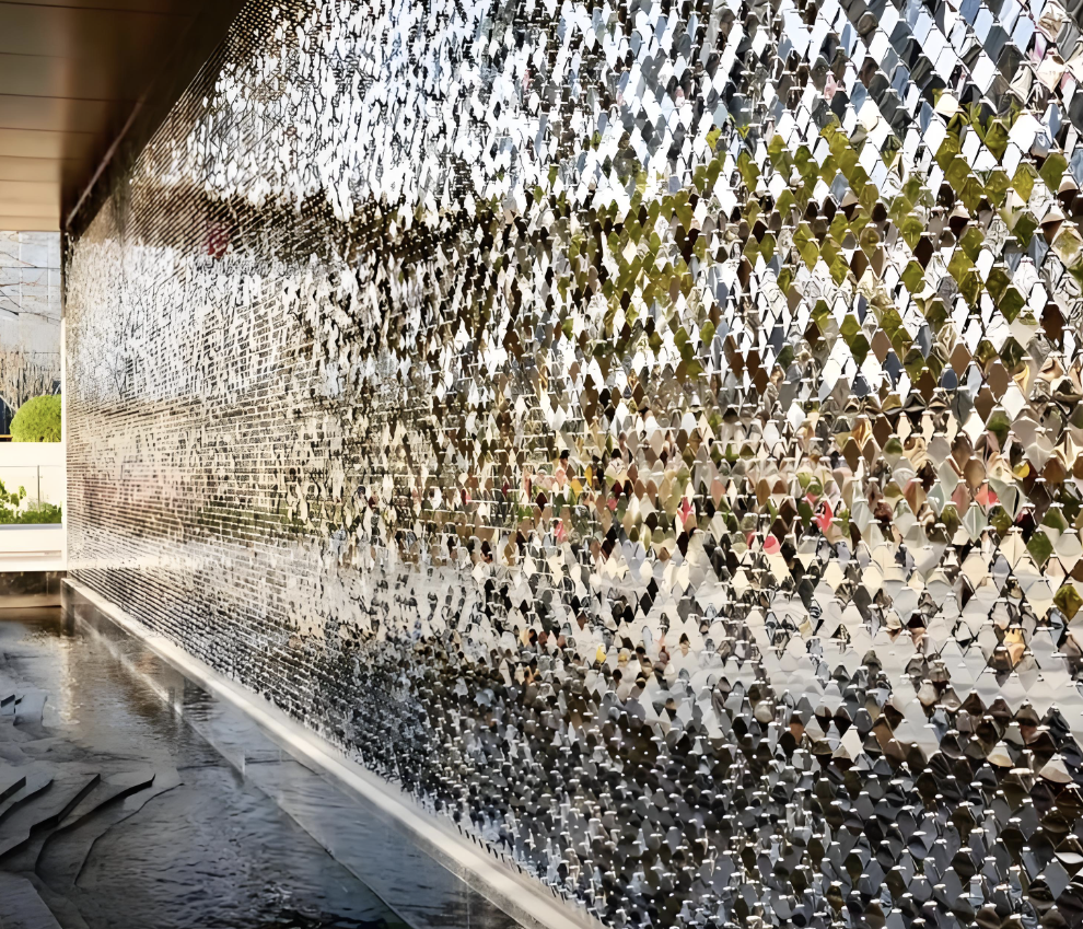 ผนังกระดิ่งลมอัจฉริยะใช้พลังงานแสงอาทิตย์สำหรับไฟกลางคืน