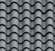 Standard Gray Fiber Reinforced Concrete Roof Tile