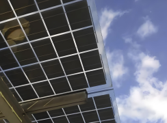 Mur rideau de store solaire photovoltaïque BIPV