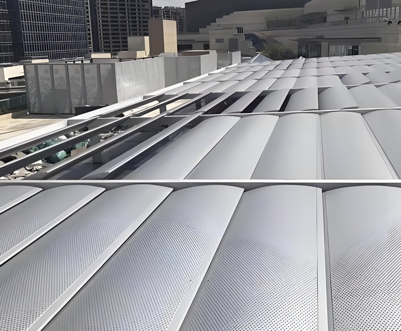 Adjustable Shading Photovoltaic Louver Curtain Wall