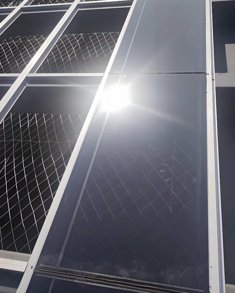 Transparent Cadmium Telluride Photovoltaic Curtain Wall