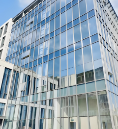 Mur rideau photovoltaïque monocristallin PERC à double vitrage commercial