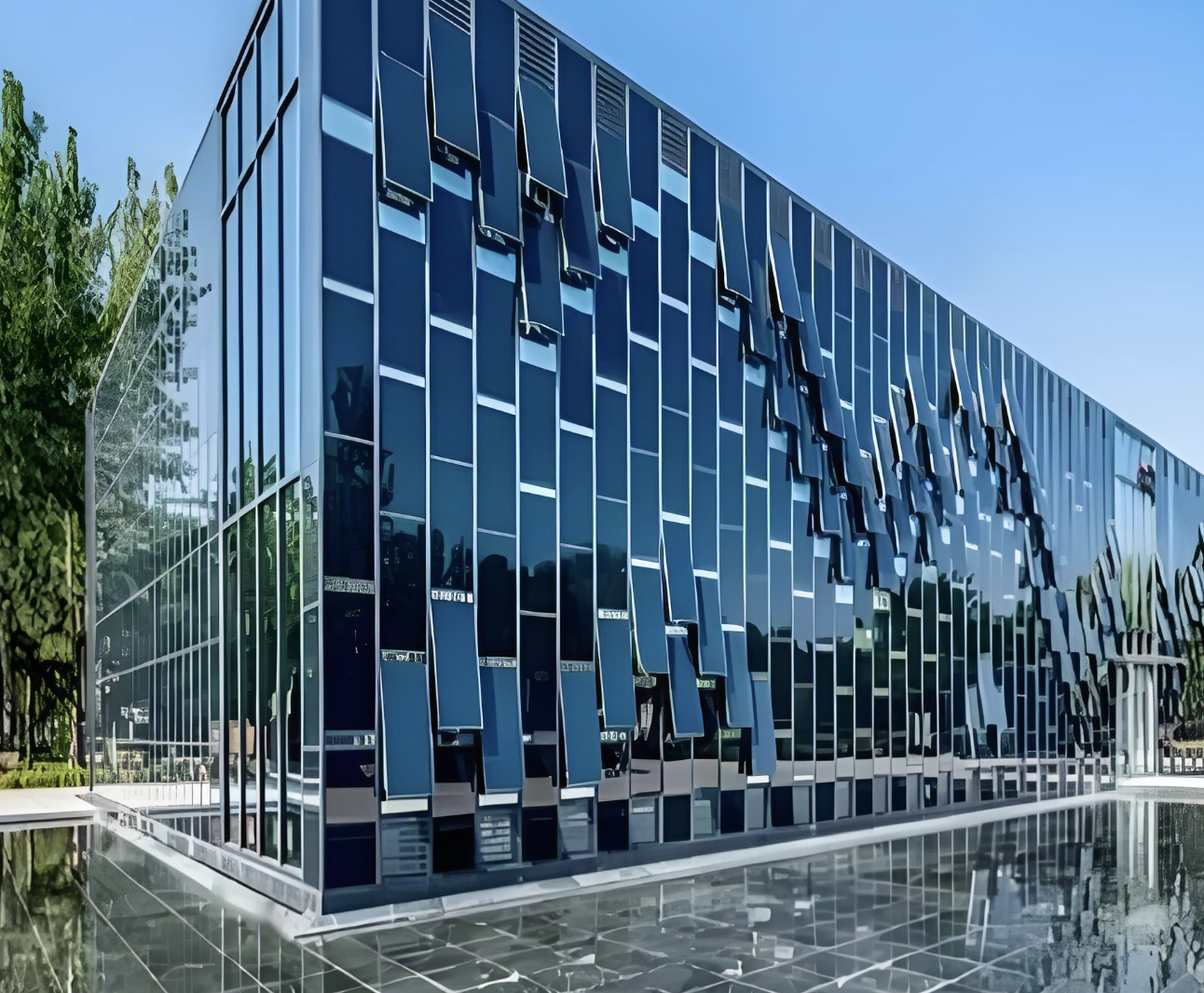 Mur Rideau Photovoltaïque Intégré en Pierre