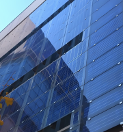 Mur rideau photovoltaïque BIPV double vitrage