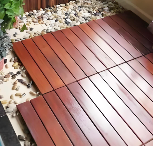 Sàn gỗ ghép nối được xử lý chất bảo quản phong cách cổ điển