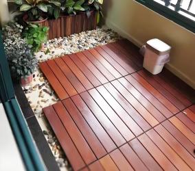 Sàn gỗ ghép nối được xử lý chất bảo quản phong cách cổ điển