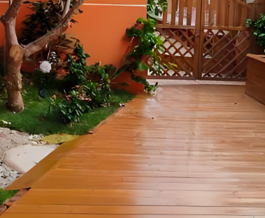 Lantai Kayu Jati Afrika Mewah Berpengawet