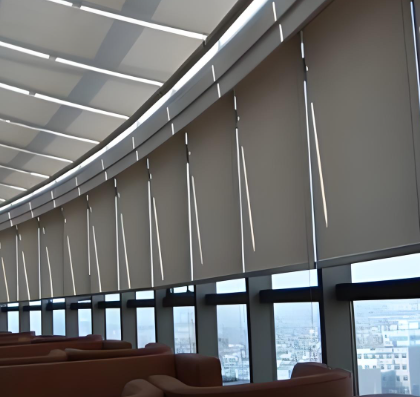 スマート音声制御オフィス用電動ロール日よけ