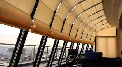 Commercial Office Curtain Wall Electric Sunshade