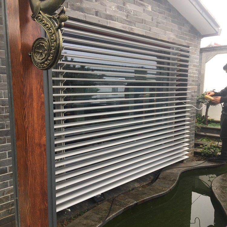 Commercial Aluminum Alloy Louver Electric Sunshade