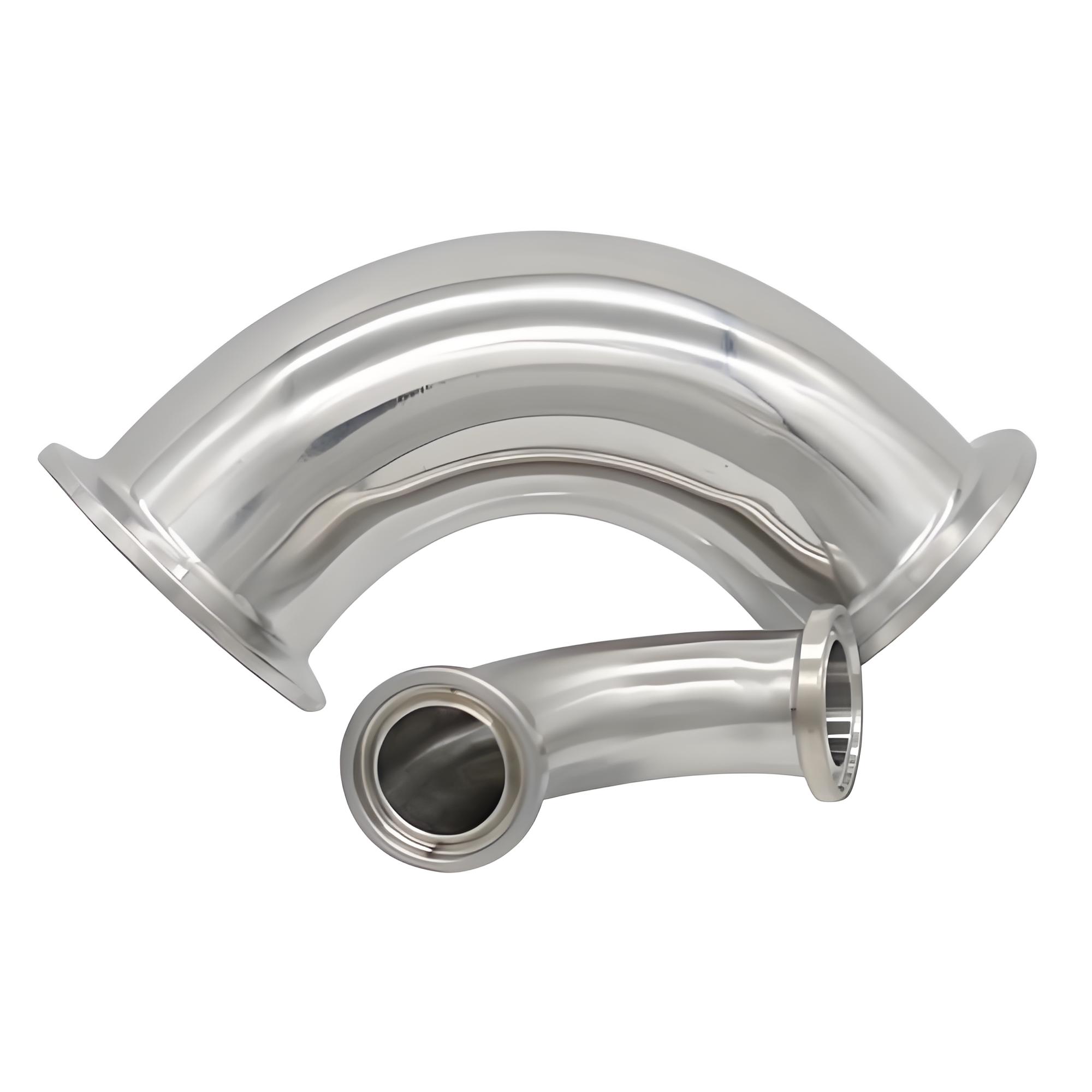 316L Stainless Steel Sanitary Quick-Clamp Right Angle Elbow