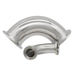 316L Stainless Steel Sanitary Quick-Clamp Right Angle Elbow