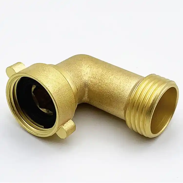 Brass Threaded Right Angle Elbow for Water Heating and Gas