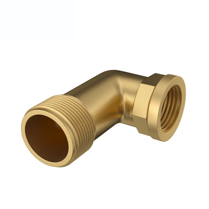 Brass Threaded Right Angle Elbow for Water Heating and Gas