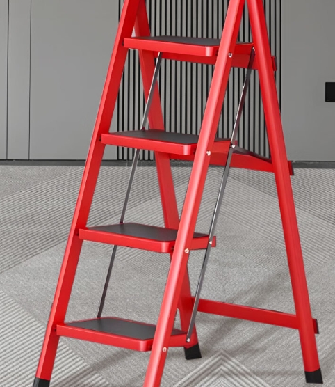 Convertible A-frame Telescoping Fishing Rod Ladder