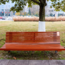 Banc de parc en bois massif classique