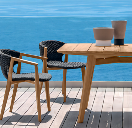 Banc de parc en teck massif