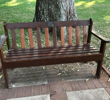 Banc de parc en bois massif antiseptique