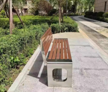 ชุดที่นั่งสวนสแตนเลสสตีล 304 แบบโมดูลาร์