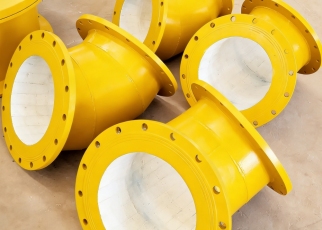Double-Layer Wear-Resistant Ceramic Elbow for Dredging Engineering