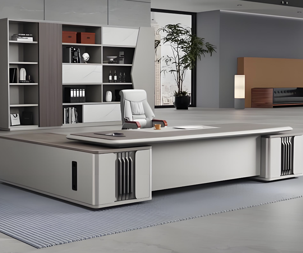 特大サイズ 社長用 焼付塗装 オフィスデスク