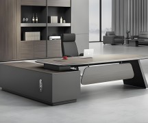 Compact Baked Paint Boss Desk for Small Office