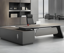 Compact Baked Paint Boss Desk for Small Office