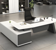 Electric Height Adjustable Baked Paint Executive Desk