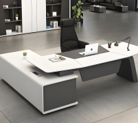 Electric Height Adjustable Baked Paint Executive Desk