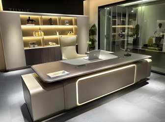 Meja Eksekutif Cerdas Lacquer UV Mewah